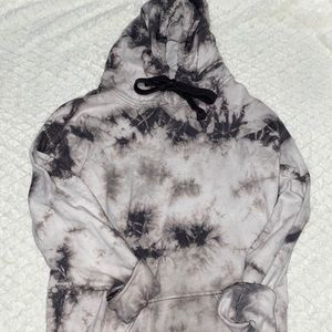 Black/Grey Tie Die Hoodie